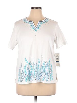 Veste Alfred Dunner Taille 12P (petite) Blanche, Col Mandarin, Fermeture éclair – NEUVE Avec étiquettes
