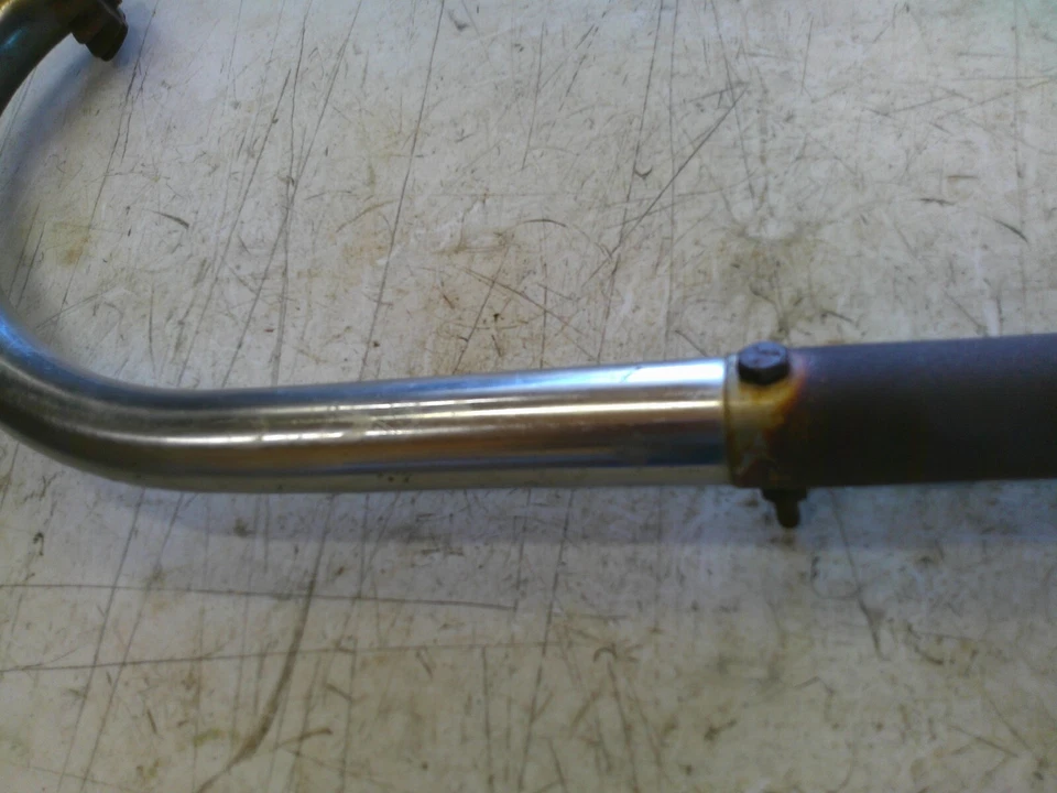 Tubo de escape izquierdo Honda CA95 Benly 150 1963-1966 Foto 2 de 4