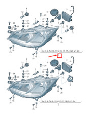 SEAT ARONA KJ Front Right Headlight RHD 6F2941006A NEW GENUINE