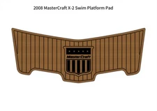 2008 MasterCraft X-2 Swim Platform Pad Boat EVA Foam Faux Teak Deck Floor Mat