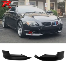Fit 06-11 BMW E63 E64 M6 A Style Front Bumper Lip Splitter Spoiler 2PC- PU