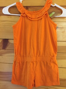 girls orange jumpsuit
