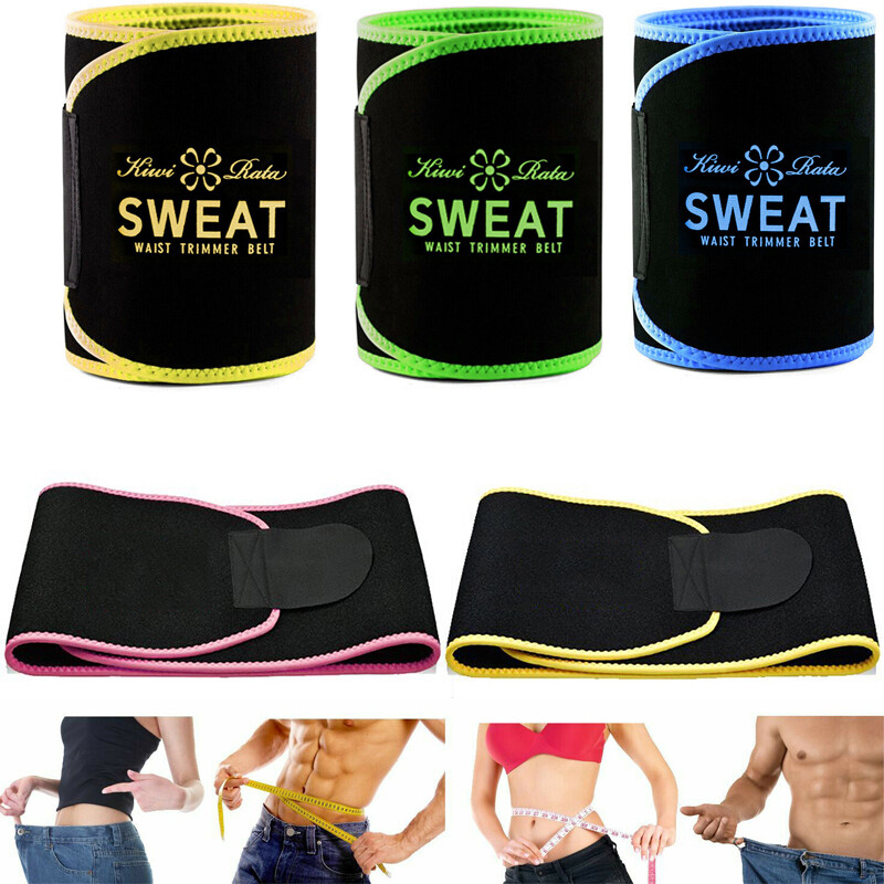 Waist Trainer Cincher Trimmer Men Women Sweat Bands Sport Gym Belt Body  Shaper