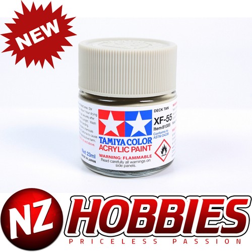 Tamiya TAM81355 Acrylic XF55, Flat Deck Tan - Picture 1 of 2