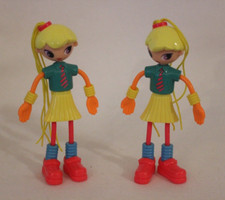 McDonalds 2003 Happy Meal Betty Spaghetty Dolls LOT of 2