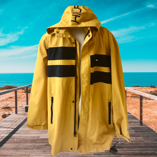 Tommy Hilfiger Yellow Jacket Rain Wind 