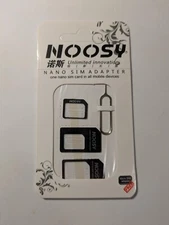 Noosy SIM Card Adapter Nano Micro Standard Converter Kit with SIM Tray Ejector