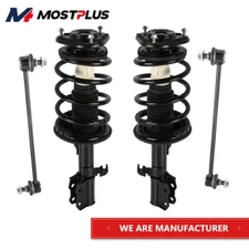 Front Shock Struts Assembly w/ Sway Bar Links For 2003-2008 Toyota Corolla 1.8L