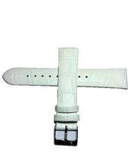 Uhrenarmband Leder Armband Esprit Weiß Kroko Optik 20 mm Bandanstoß 252010+WKO