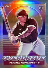 Yermin Mercedes 2021 Panini Chronicles Overdrive Holo Prizm RC #8 White Sox