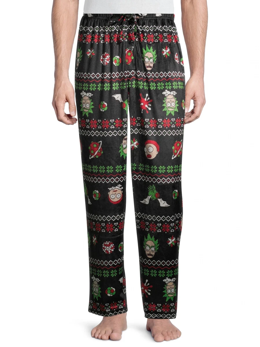 Rick Morty Men s Christmas Pajama Pants eBay