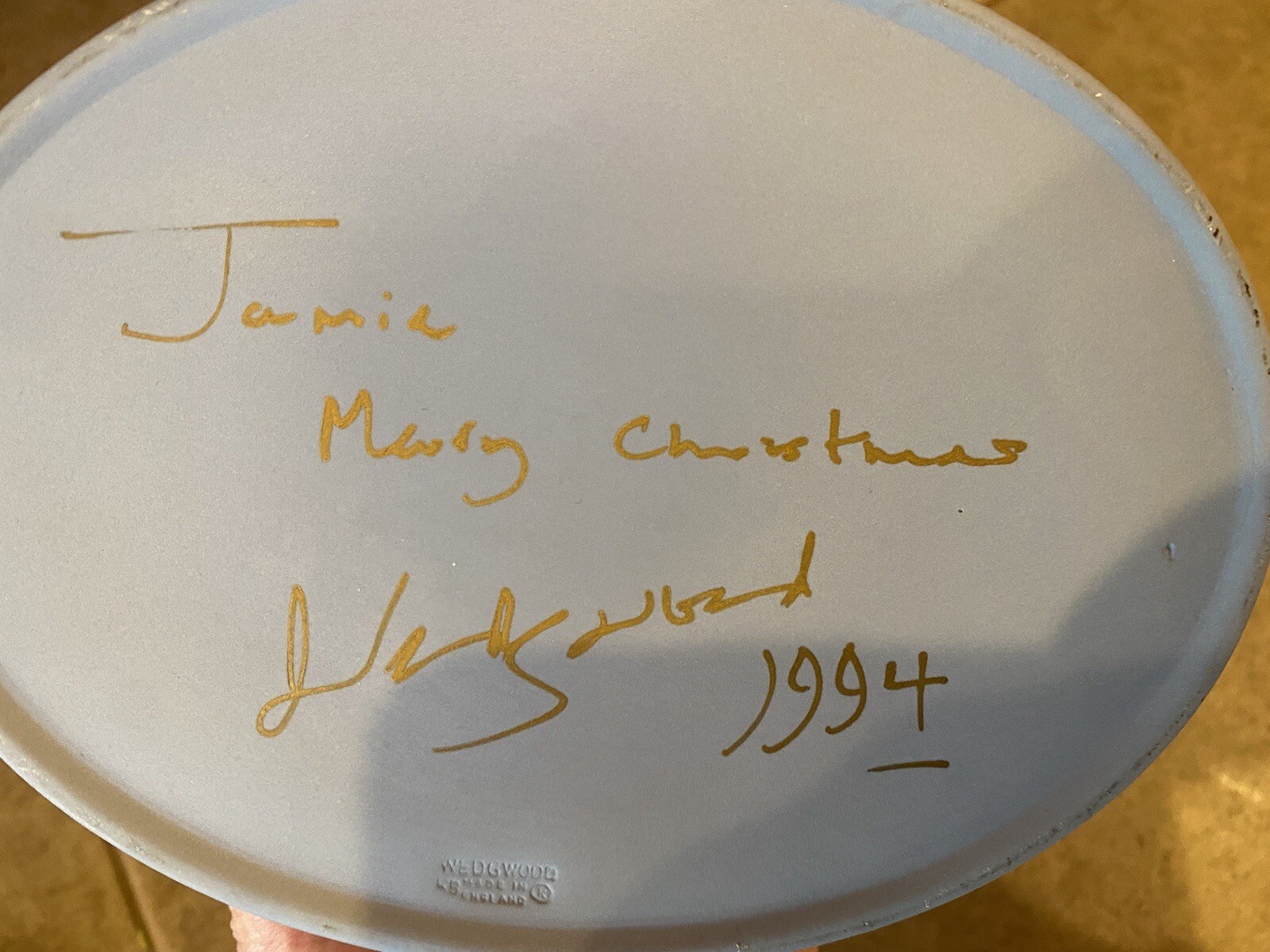 Wedgwood Box With Lid Cherubs “ Blind Man’s Bluff”  **Signed Jasperware Unique