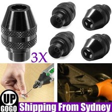 3x Quick Change Multi Function Drill Chuck 0.4-3.2mm Clamps For Rotary Bit Tool