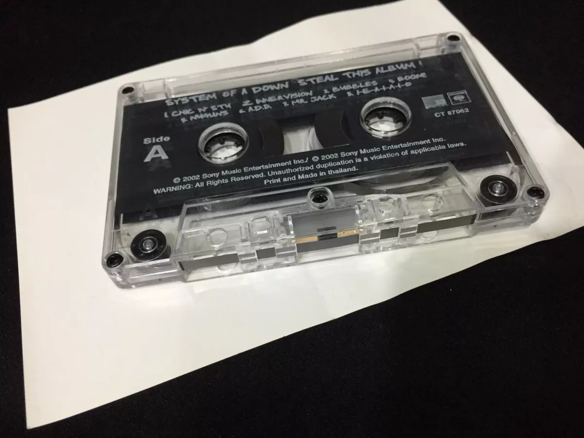 System of A Down Audio Cassette Tape 