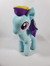 2016 Hasbro Little Pony Blue Rainbow Dash Sitting Figure Plush 10 Inch