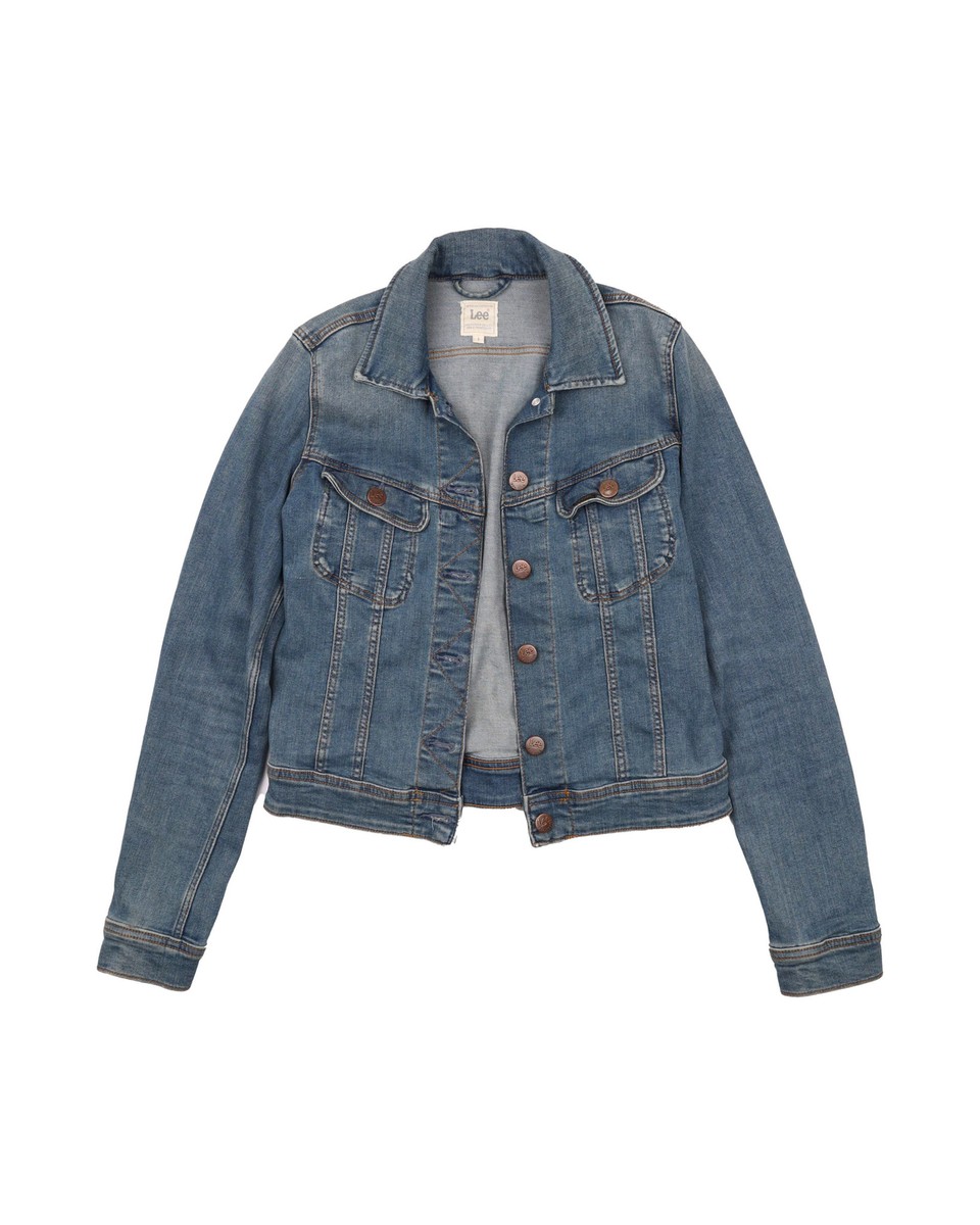 Ladies Lee Classic Vintage Denim Short Jacket Size S | eBay