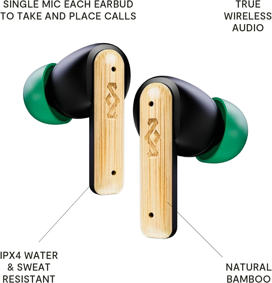 House of Marley Little Bird настоящие беспроводные наушники-вкладыши, сенсорное управление, встроенный микрофон - Изображение 4 из 4