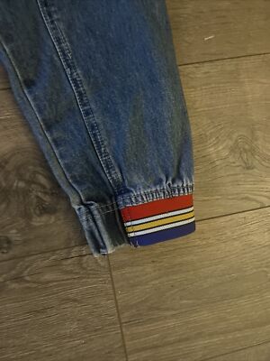 Vintage 90s Little Levi's Acid Wash Striped Jeans Toddler 5