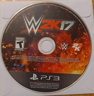 WWE 2K17 PS3 (Sony PlayStation 3) 2017 Wrestling WWF Disc