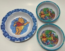 Vintage Disney Winnie The Pooh Zak Designs Kids Melamine Bowls- Set of 3