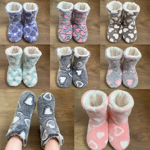 Ladies Slippers Womens Boots Ankle Indoor Winter Warm Fur Booties EU Size 35-44 - Bild 3 von 30