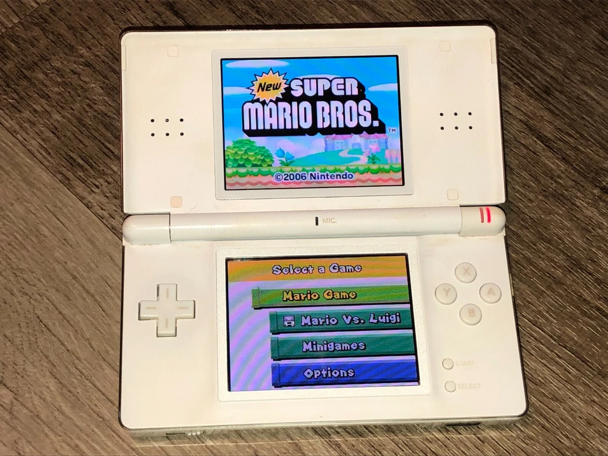 Nintendo DS Lite White Handheld Console System Authentic