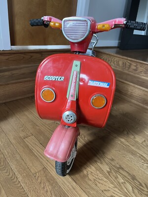 Vintage National - Vespa Style Pedal Scooter Car- All Original! | eBay