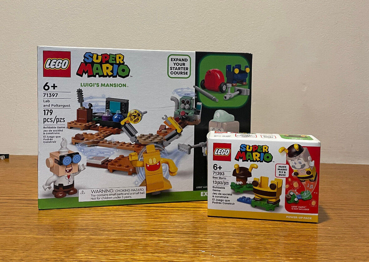 LEGO Super Mario Luigi's Mansion (71397) Bee Mario (71393) sets
