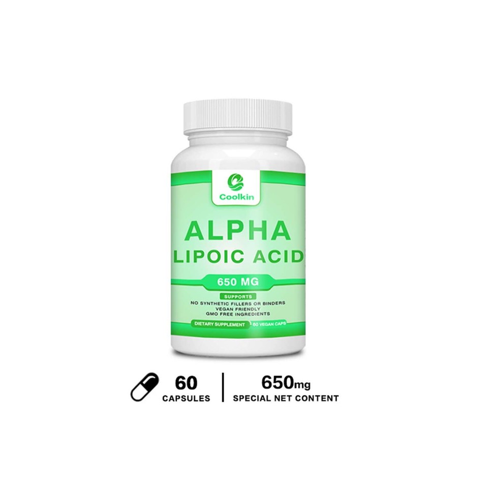 Alpha Lipoic Acid 650mg Heart Health, Reduce Inflammation, Sugar