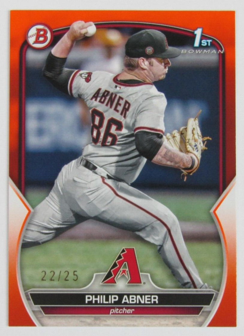 2023 Bowman Draft Orange /25 Philip Abner #BD-165 Arizona