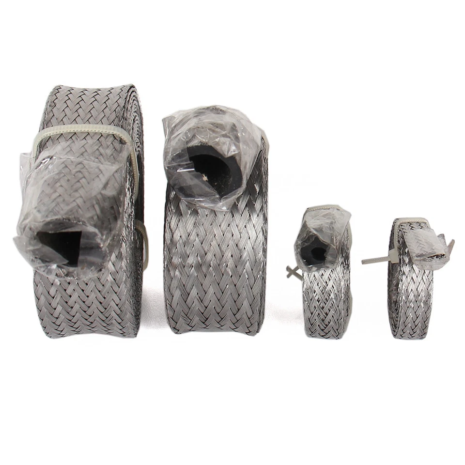 Kit de manguitos de manguera trenzada de acero inoxidable grado 304 cromo 8092 de alto rendimiento Foto 4 de 4