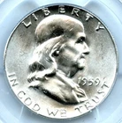 1959 Franklin Half Dollar, PCGS MS65