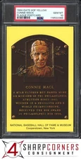 1964-DATE HALL OF FAME YELLOW PLAQUE POSTCARD CONNIE MACK HOF POP 1 PSA 10