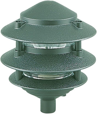 9226-95 Single-Light Outdoor Path Fixture with Clear Glass, Emerald Green