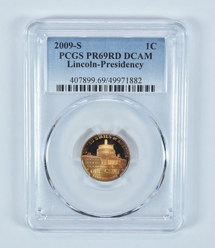 2009-S Lincoln Cent Presidency PR69 RD DCAM PCGS Blue Label *7454