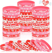 Colorful Silicone Wristbands - 36Pcs Rubber Bracelets for School Events Partie