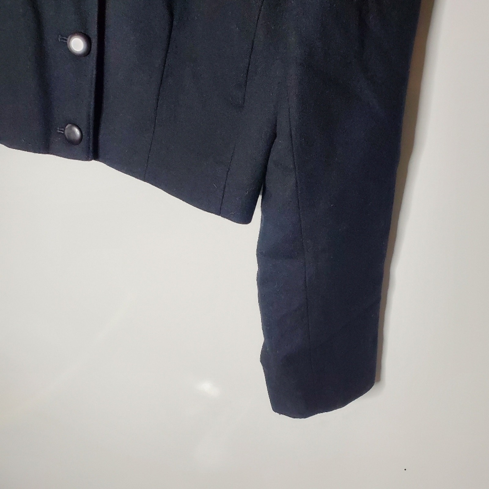 Pendleton  Cropped black wool structured vintage … - image 14