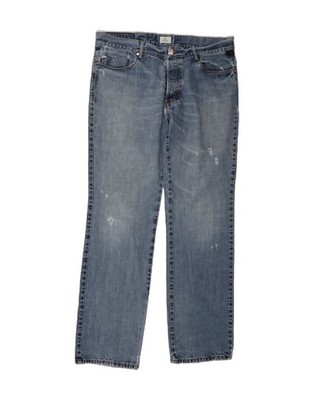 GF FERRE Herren Straight Jeans W38 L35 Blau Baumwolle CV10