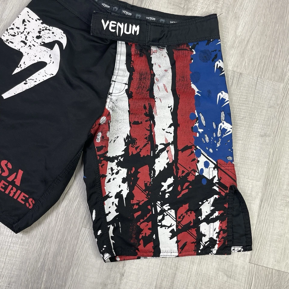Pantalones Cortos de Lucha Venum Serie Bandera de EE. UU. Para Hombres Medianos MMA Calzoncillos de Agarre EU 42 Q Foto 3 de 4