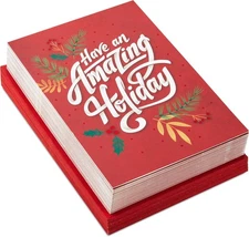 Hallmark Modern Boxed Christmas Cards, 5 inches x 7.2 inches, Amazing Holiday 