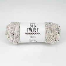 Big Twist Tweed Yarn • White • 382 yd / 6 oz • Discontinued • Multiple Qty