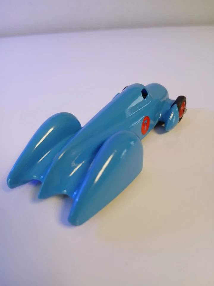 Vrai Dinky Auto Union Numéro 7 Bleue (Modèle Unique Hors Commerce Code 3). - Photo 4/4