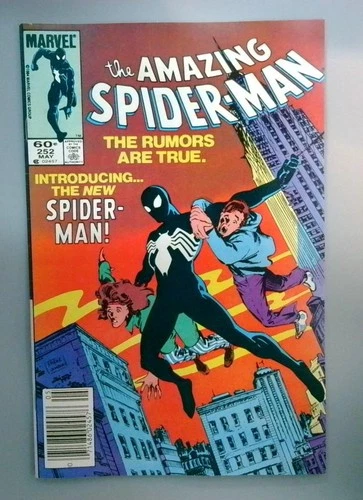 Amazing Spider-Man #252 VF- 1st Black Symbiote Suit NEWSSTAND Marvel 1984
