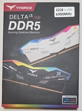 Team T-Force DELTA RGB 32GB (2x16GB) RAM DDR5 6000MHz CL38-FF7D532G6000HC38ADC01