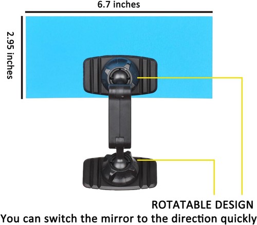 Acrylic Wide Angle Rear View Mirror for Cubicle Desk Computer PC Monitor to... - Picture 4 of 8