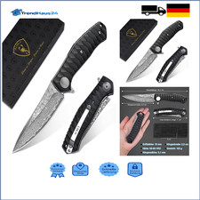 Damast Taschenmesser Einhandmesser Flipper Liner Lock