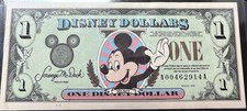 1998 $1 Disney Dollar Uncirculated. A00462914A