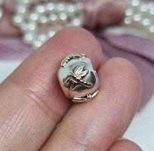 Genuine Pandora Silver & 14k Gold Dragonfly Charm 💕  S925 ALE  RARE    R35a
