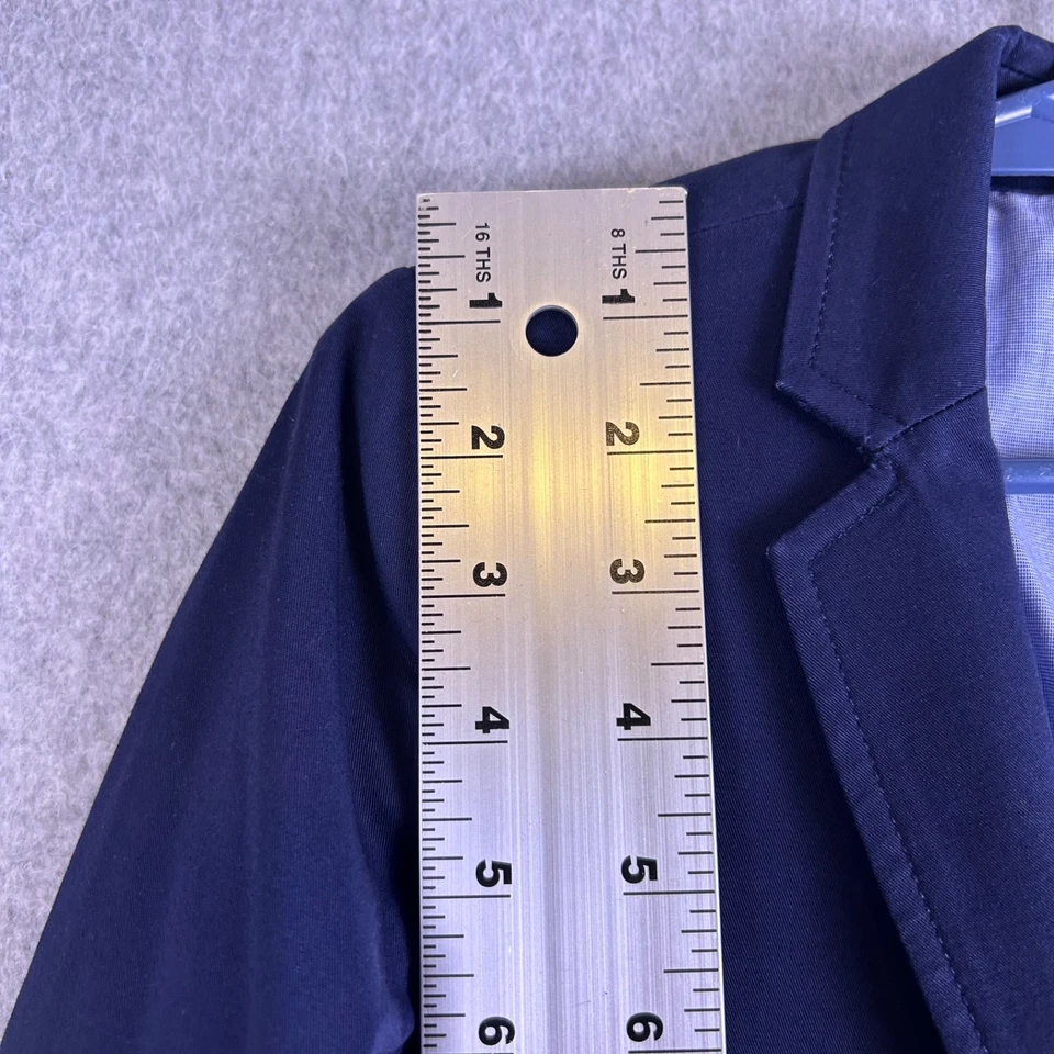 Jaqueta Crewcuts Thompson Blazer Masculina 6-7 Bolsos Aba Marinha 2 Botões Frontais Festa - Imagem 2 de 4