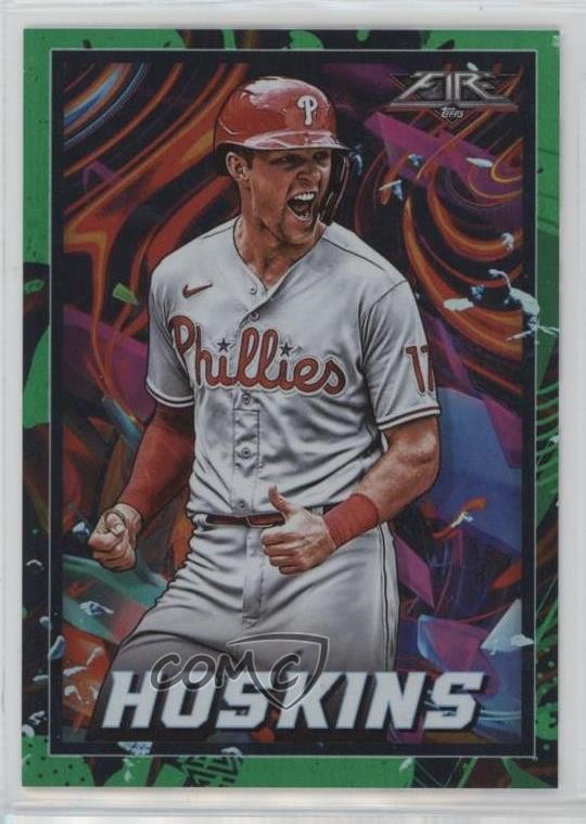 2022 Topps Fire Green 167/199 Rhys Hoskins #154 11ng
